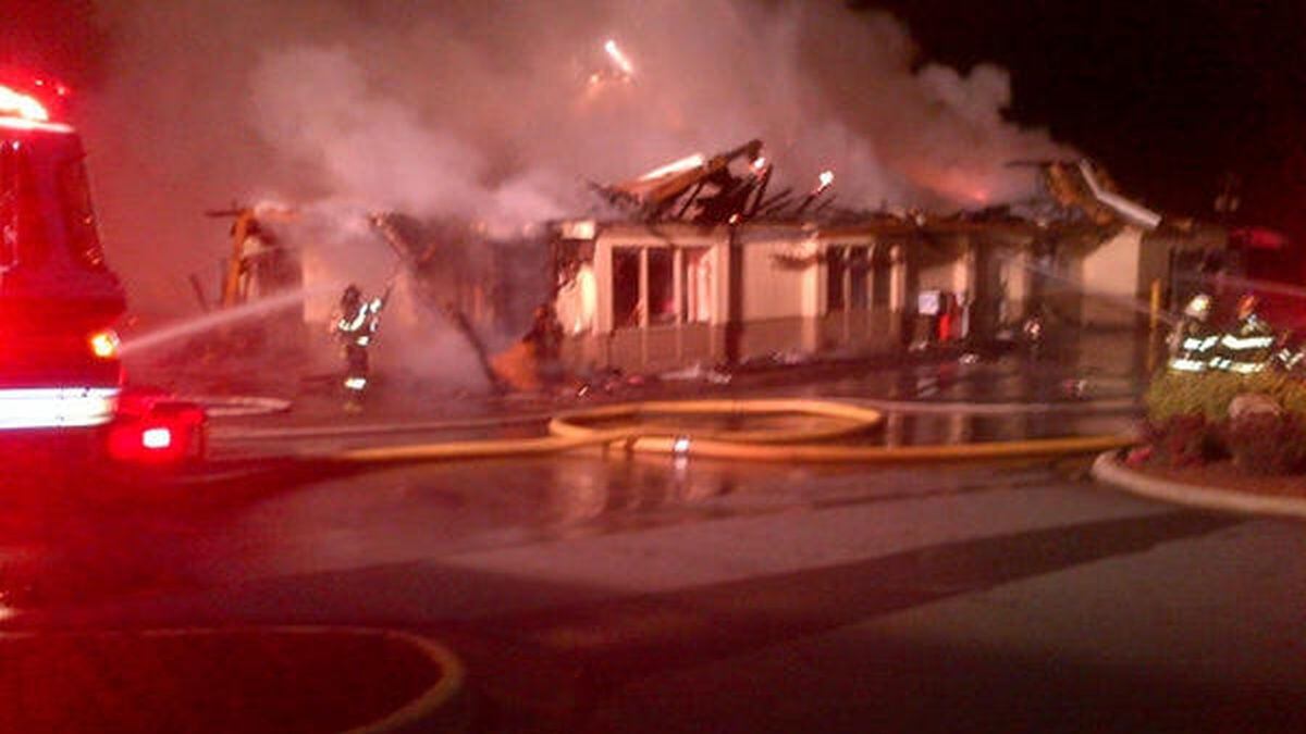 Early morning fire destroys McDonald's in Rock Hill