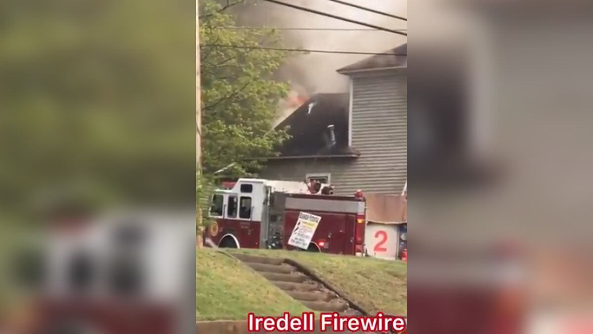 Fire erupts at home in downtown Statesville